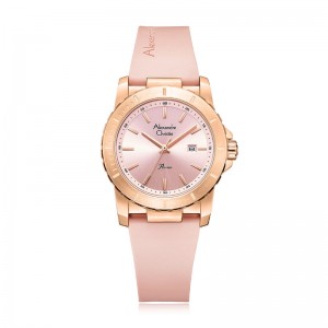 Alexandre Christie AC 6141 Rosegold Pink Rubber Lady LDRRGLK